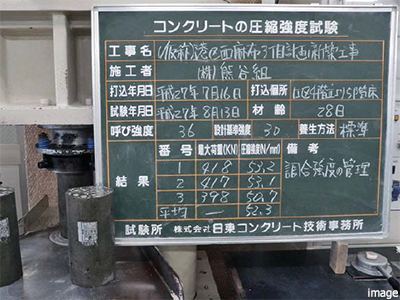 圧縮強度試験｜ザ・パークハウス西麻布霞町